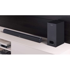 Sharp HT-SBW110 21-Channel Soundbar System - Powerful Black Audio Experience for Your Home Entertainment